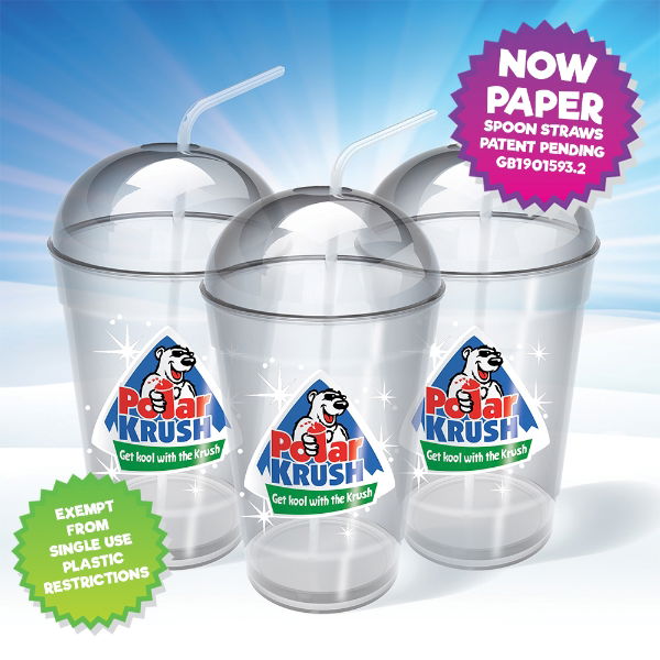 330ml MIDI cups-lids-paper spoonstraws