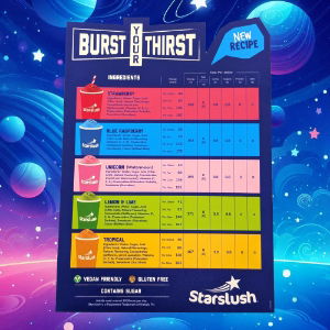 Starslush Nutritional Info Board