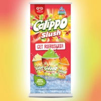 Calippo Slush Pull Sign